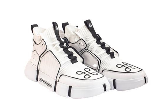 BLOCK SHOE WHITE BLACK PIPPING SPECIAL EDITION